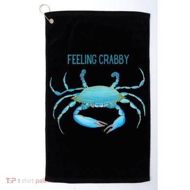 Blue Crab Feeling Crabby Ocean Life Golf Towel