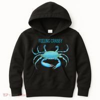 Blue Crab Feeling Crabby Ocean Life Kids Hoodie thumb 0