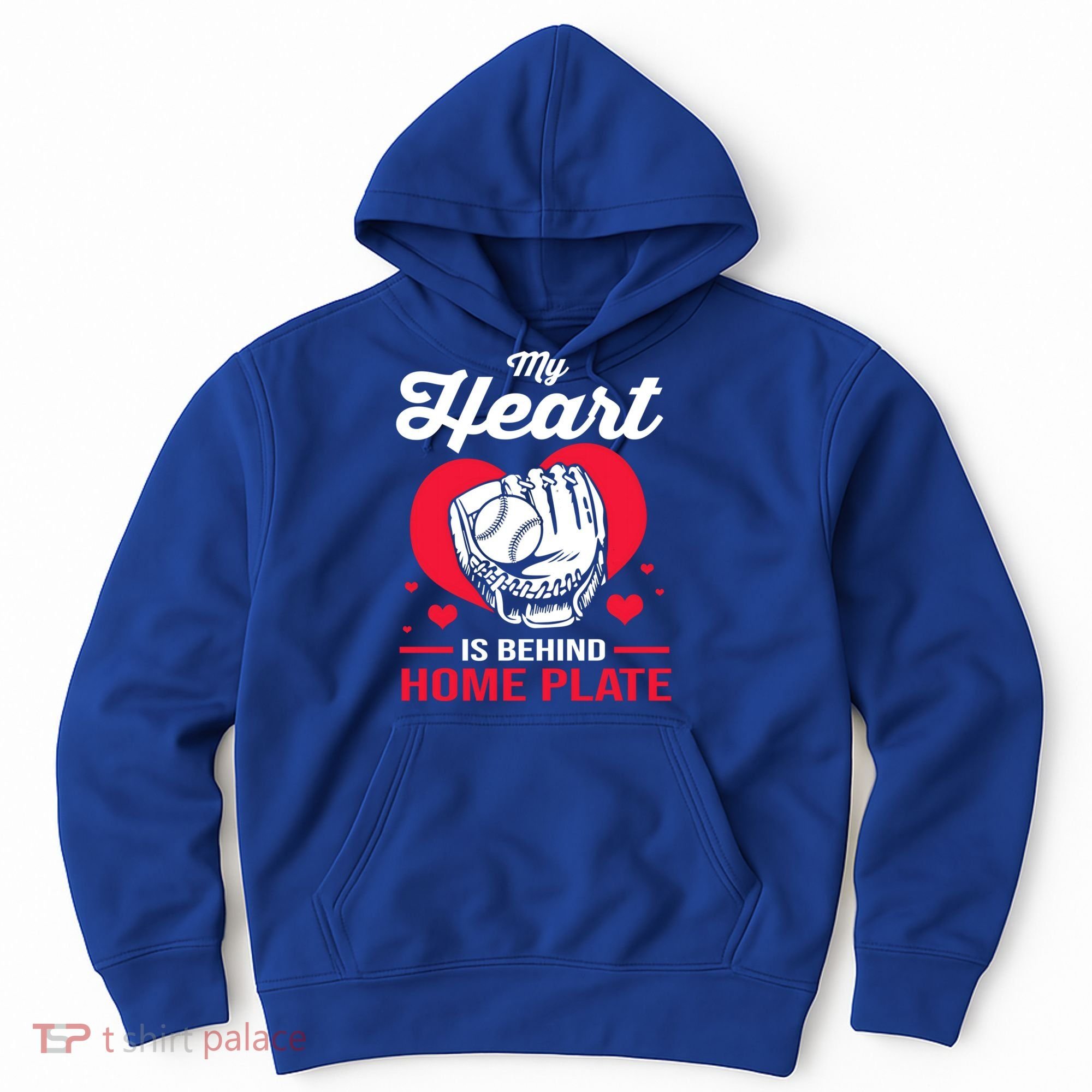 Baseball Catcher For Mom My Heart Is Behind Home Plate Funny Gift Hoodie