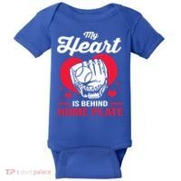 Baseball Catcher For Mom My Heart Is Behind Home Plate Funny Gift Baby Bodysuit thumb 0