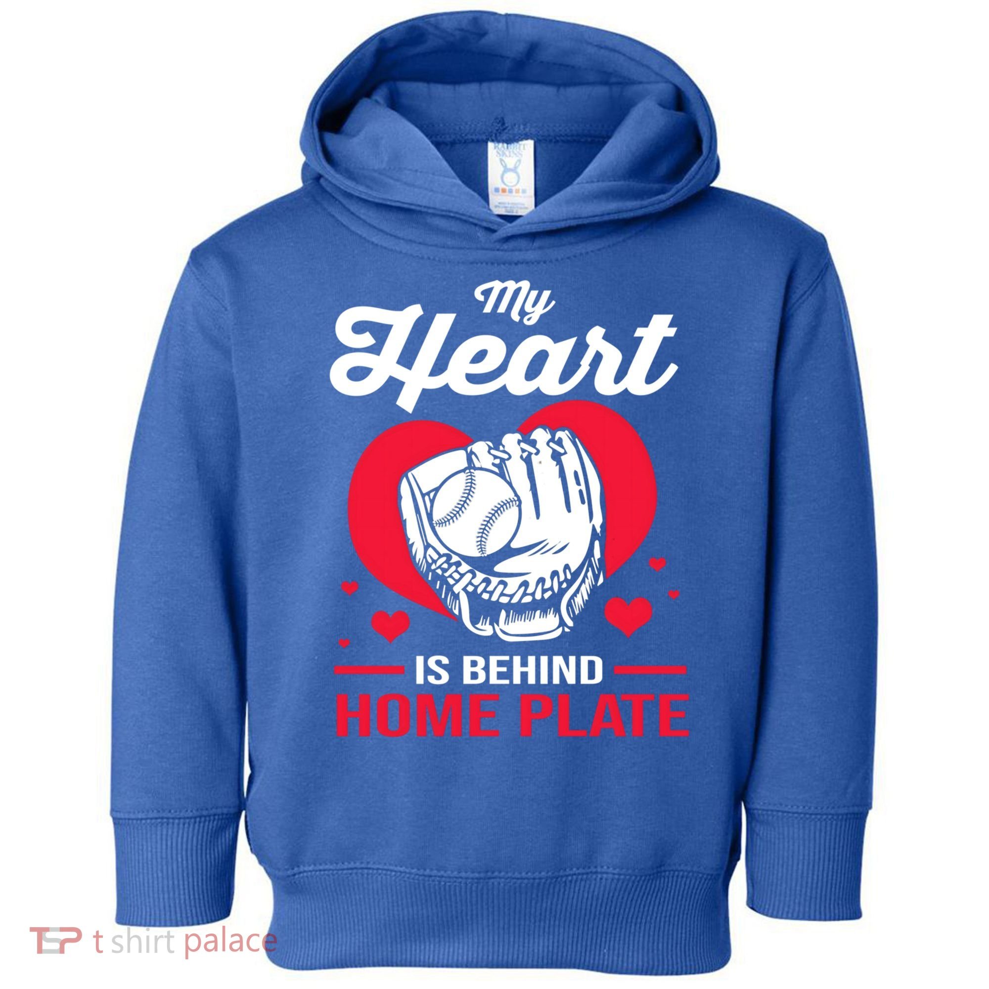 Baseball Catcher For Mom My Heart Is Behind Home Plate Funny Gift Toddler Hoodie