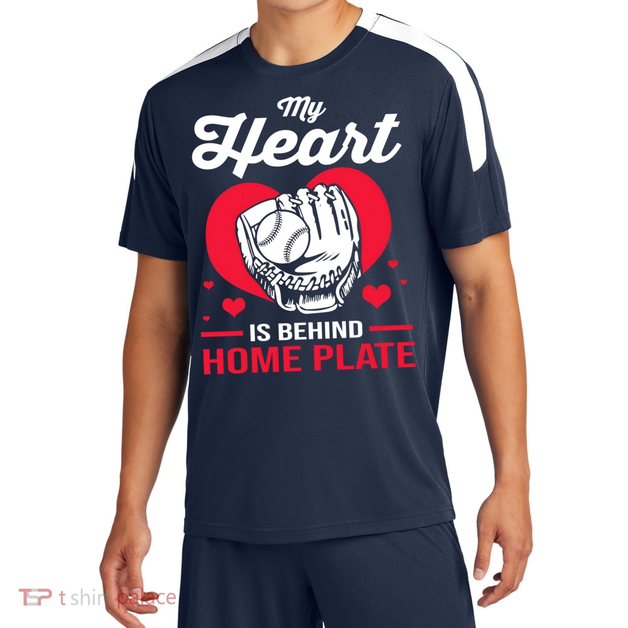 Baseball Catcher For Mom My Heart Is Behind Home Plate Funny Gift Sport-Tek Competitor United Soccer Jersey