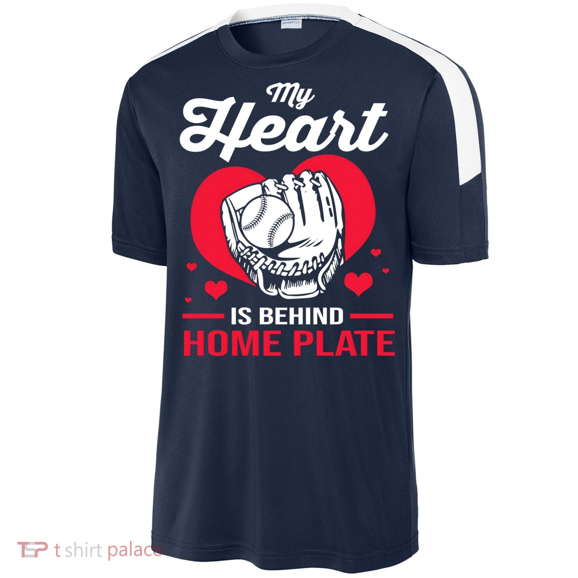 Baseball Catcher For Mom My Heart Is Behind Home Plate Funny Gift Sport-Tek Competitor United Soccer Jersey