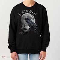 Black Crow, F-Caw-F Funny Black Bird Moon Bird Saying  Women's Sweatshirt thumb 0