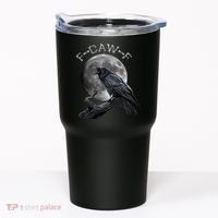 Black Crow, F-Caw-F Funny Black Bird Moon Bird Saying  Tumbler thumb 0