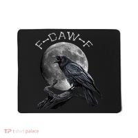 Black Crow, F-Caw-F Funny Black Bird Moon Bird Saying  Mousepad thumb 0
