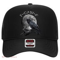 Black Crow, F-Caw-F Funny Black Bird Moon Bird Saying  Hat thumb 0