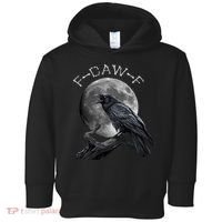 Black Crow, F-Caw-F Funny Black Bird Moon Bird Saying  Toddler Hoodie thumb 0