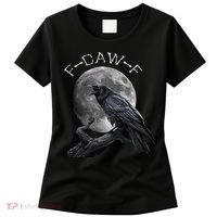 Black Crow, F-Caw-F Funny Black Bird Moon Bird Saying  Women's T-Shirt thumb 0