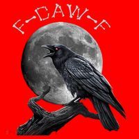Black Crow, F-Caw-F Funny Black Bird Moon Bird Saying  Santa Hat thumb 1