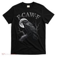 Black Crow, F-Caw-F Funny Black Bird Moon Gothic Adult Humor T-Shirt thumb 0