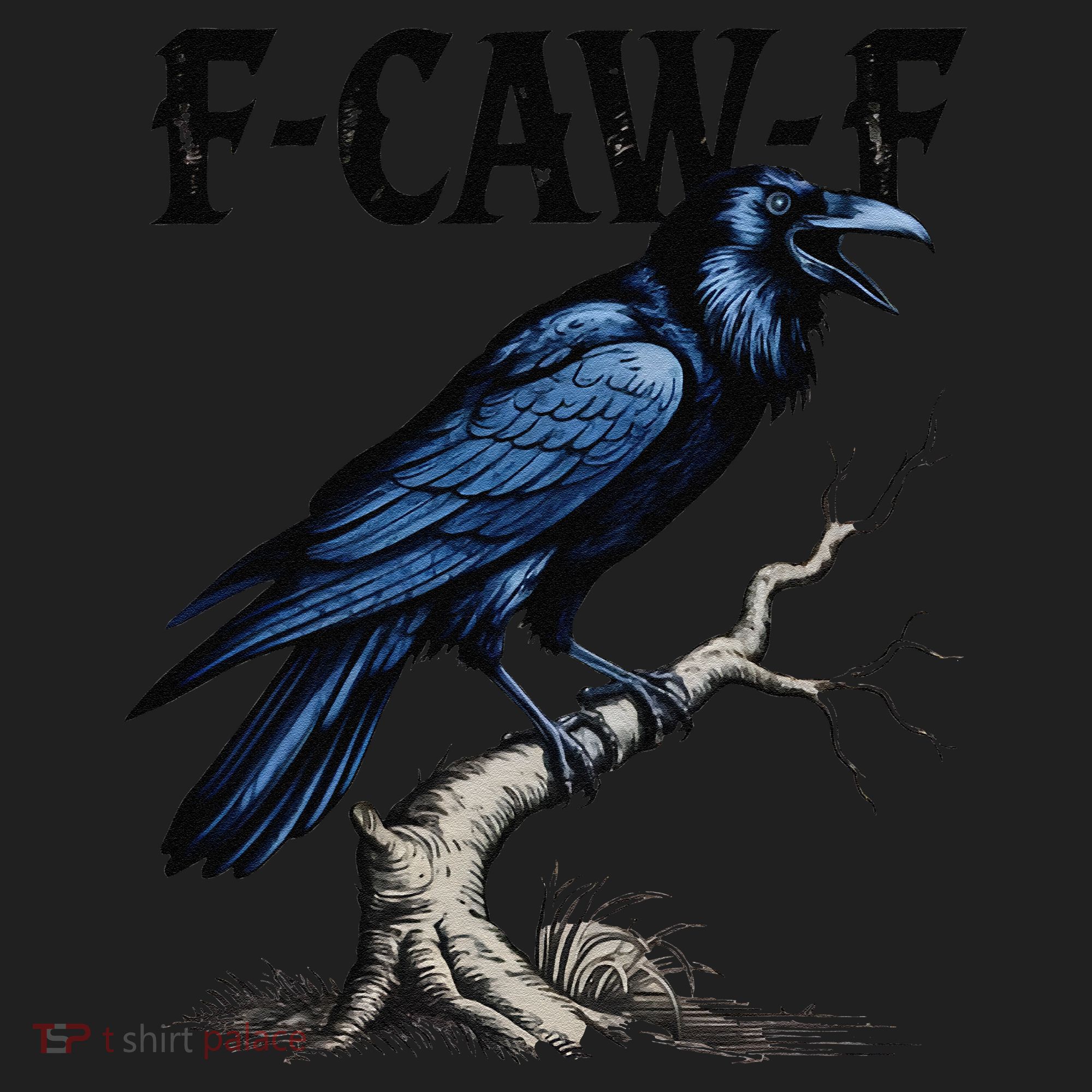 Black Crow F-Caw-F Funny Black Bird Women's Sweatshirt