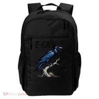 Black Crow F-Caw-F Funny Black Bird Backpack thumb 0