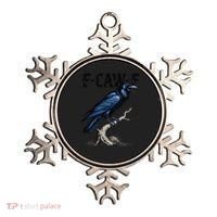 Black Crow F-Caw-F Funny Black Bird Ornament thumb 0