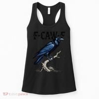Black Crow F-Caw-F Funny Black Bird Women's Tank Top thumb 0