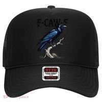Black Crow F-Caw-F Funny Black Bird Hat thumb 0