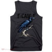 Black Crow F-Caw-F Funny Black Bird Tank Top thumb 0