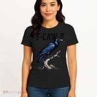 Black Crow F-Caw-F Funny Black Bird Women's T-Shirt thumb 4