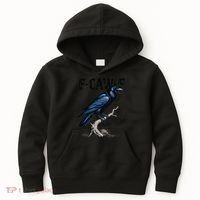 Black Crow F-Caw-F Funny Black Bird Kids Hoodie thumb 0