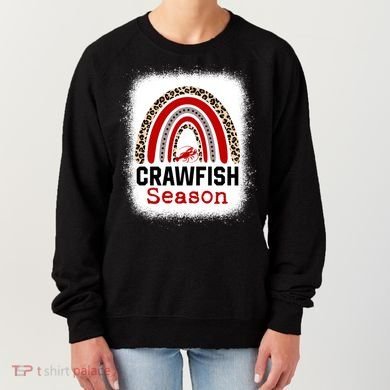 Bleached Craw Fish Season Leopard Crawfish Boil Lobster Great Gift Women's Sweatshirt