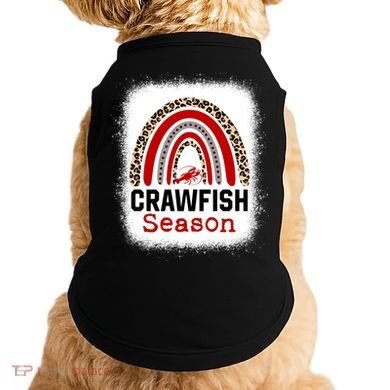 Bleached Craw Fish Season Leopard Crawfish Boil Lobster Great Gift Doggie Tank
