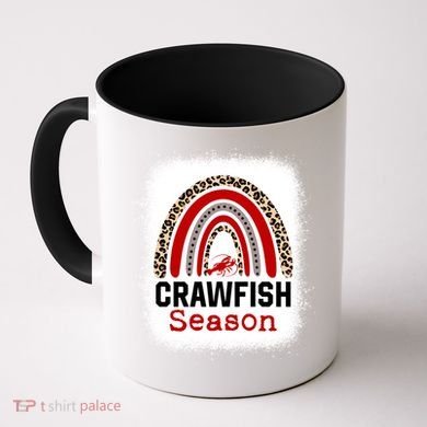 Bleached Craw Fish Season Leopard Crawfish Boil Lobster Great Gift Coffee Mug