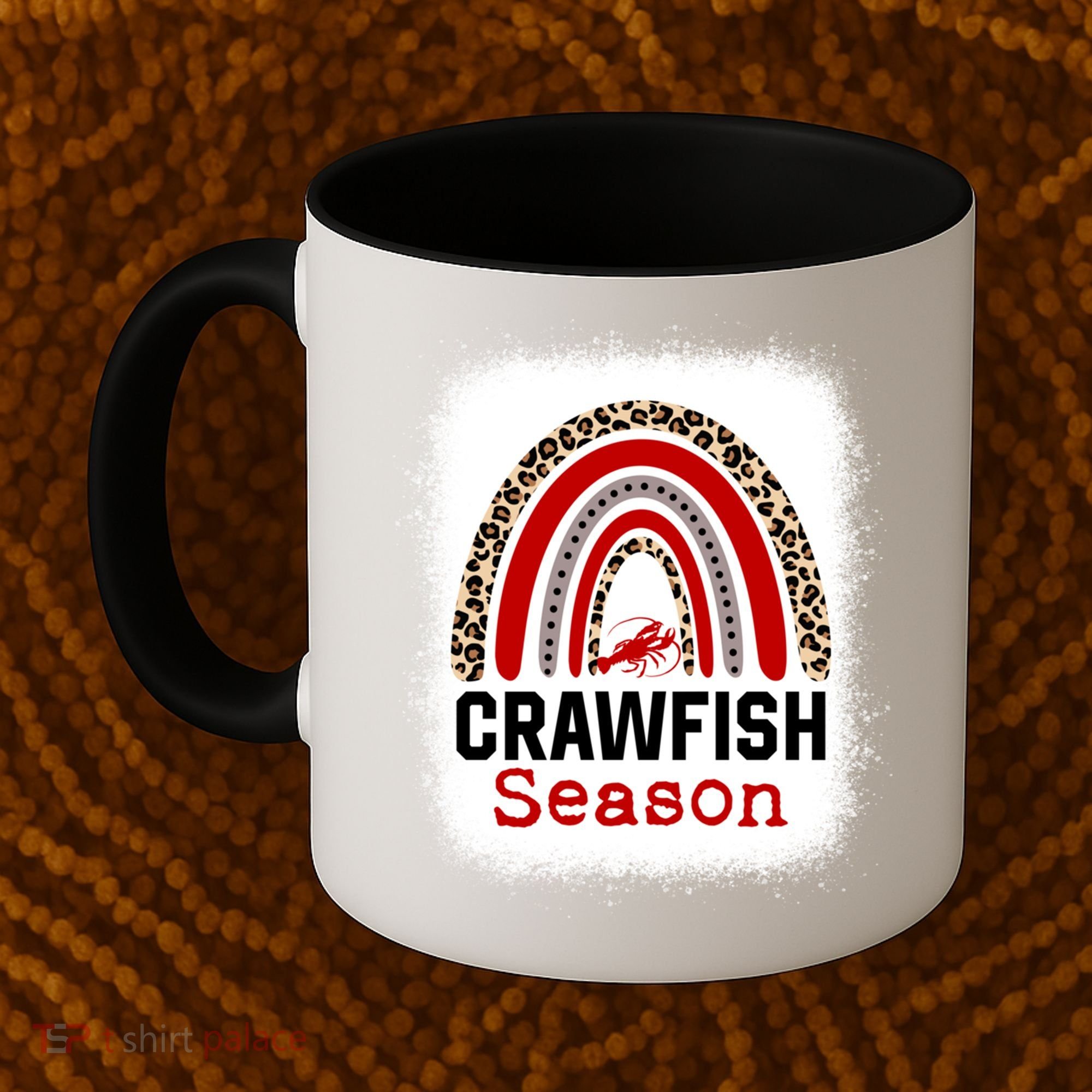 Bleached Craw Fish Season Leopard Crawfish Boil Lobster Great Gift Coffee Mug
