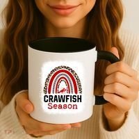 Bleached Craw Fish Season Leopard Crawfish Boil Lobster Great Gift Coffee Mug thumb 3