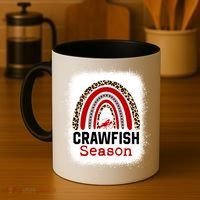 Bleached Craw Fish Season Leopard Crawfish Boil Lobster Great Gift Coffee Mug thumb 4