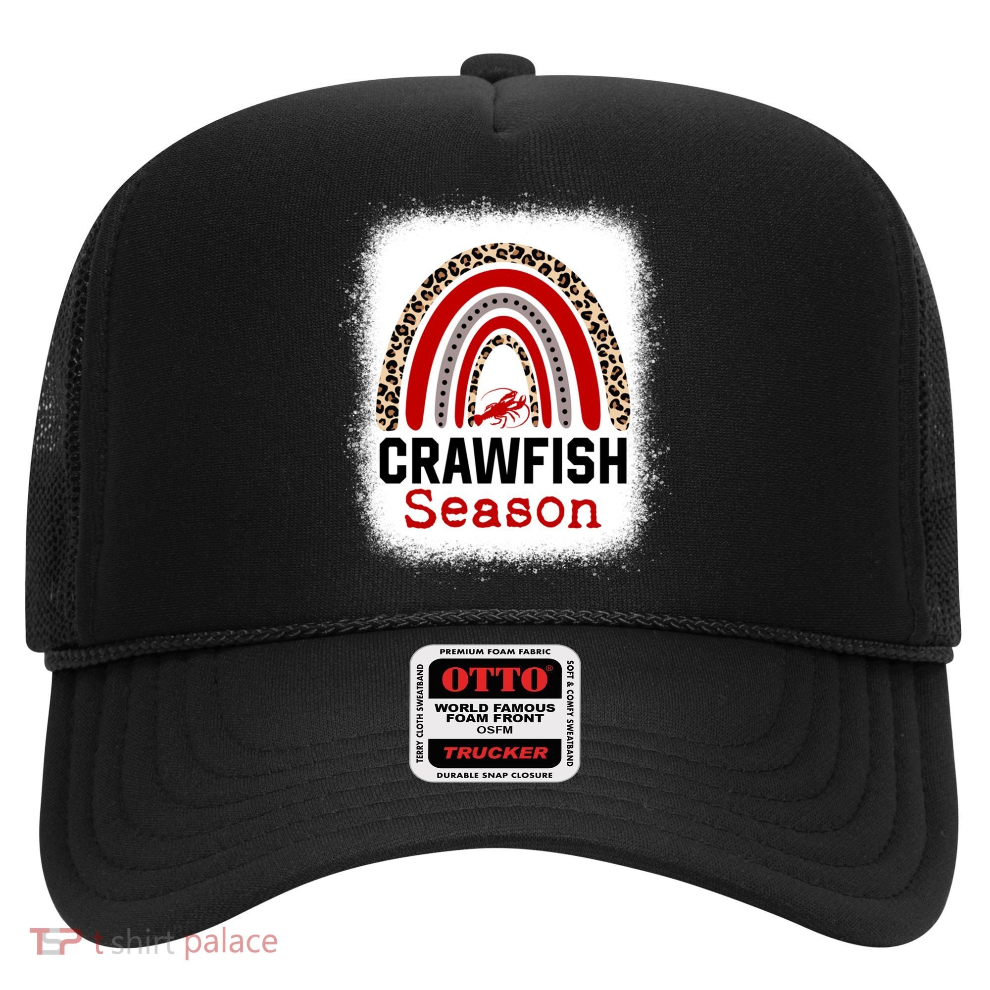Bleached Craw Fish Season Leopard Crawfish Boil Lobster Great Gift Hat