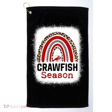 Bleached Craw Fish Season Leopard Crawfish Boil Lobster Great Gift Golf Towel