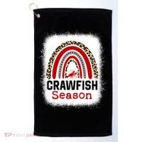 Bleached Craw Fish Season Leopard Crawfish Boil Lobster Great Gift Golf Towel thumb 0