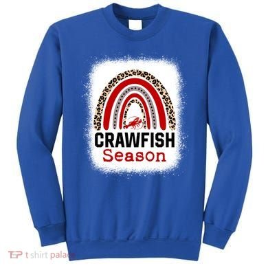 Bleached Craw Fish Season Leopard Crawfish Boil Lobster Great Gift Sweatshirt