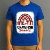 Bleached Craw Fish Season Leopard Crawfish Boil Lobster Great Gift T-Shirt thumb 3