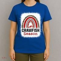 Bleached Craw Fish Season Leopard Crawfish Boil Lobster Great Gift T-Shirt thumb 4