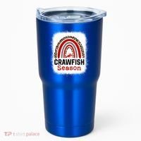 Bleached Craw Fish Season Leopard Crawfish Boil Lobster Great Gift Tumbler thumb 0
