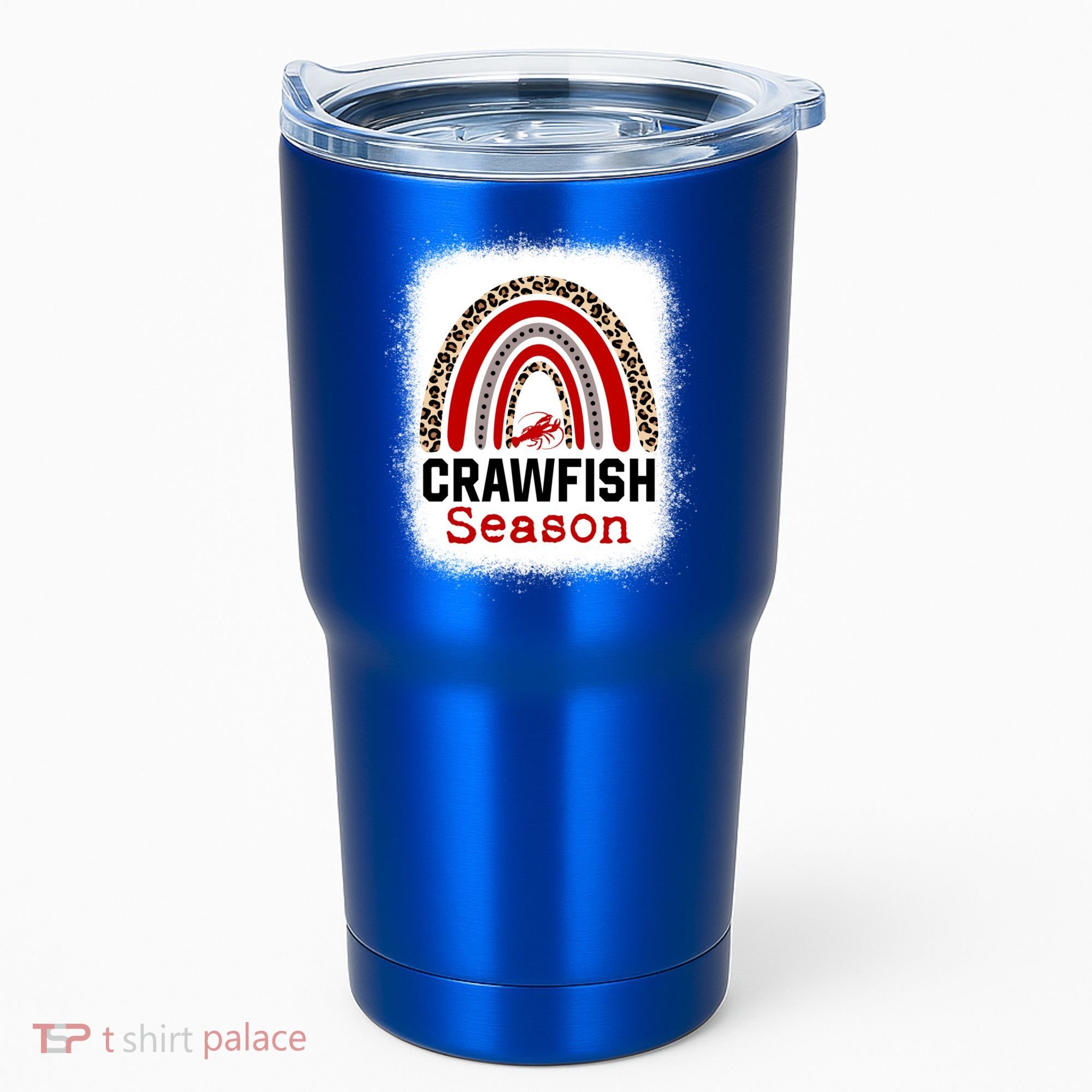 Bleached Craw Fish Season Leopard Crawfish Boil Lobster Great Gift Tumbler