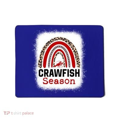 Bleached Craw Fish Season Leopard Crawfish Boil Lobster Great Gift Mousepad