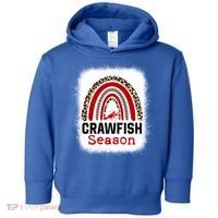 Bleached Craw Fish Season Leopard Crawfish Boil Lobster Great Gift Toddler Hoodie thumb 0