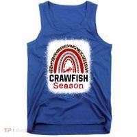 Bleached Craw Fish Season Leopard Crawfish Boil Lobster Great Gift Tank Top thumb 0