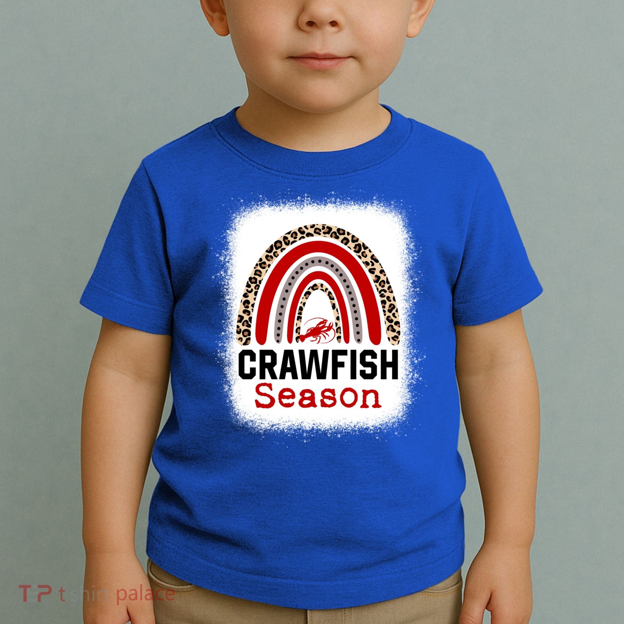 Bleached Craw Fish Season Leopard Crawfish Boil Lobster Great Gift Toddler T-Shirt