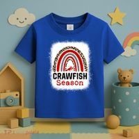 Bleached Craw Fish Season Leopard Crawfish Boil Lobster Great Gift Toddler T-Shirt thumb 3