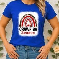 Bleached Craw Fish Season Leopard Crawfish Boil Lobster Great Gift Women's T-Shirt thumb 2