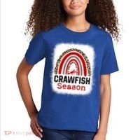 Bleached Craw Fish Season Leopard Crawfish Boil Lobster Great Gift Kids T-Shirt thumb 2