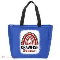 Bleached Craw Fish Season Leopard Crawfish Boil Lobster Great Gift Tote Bag thumb 0