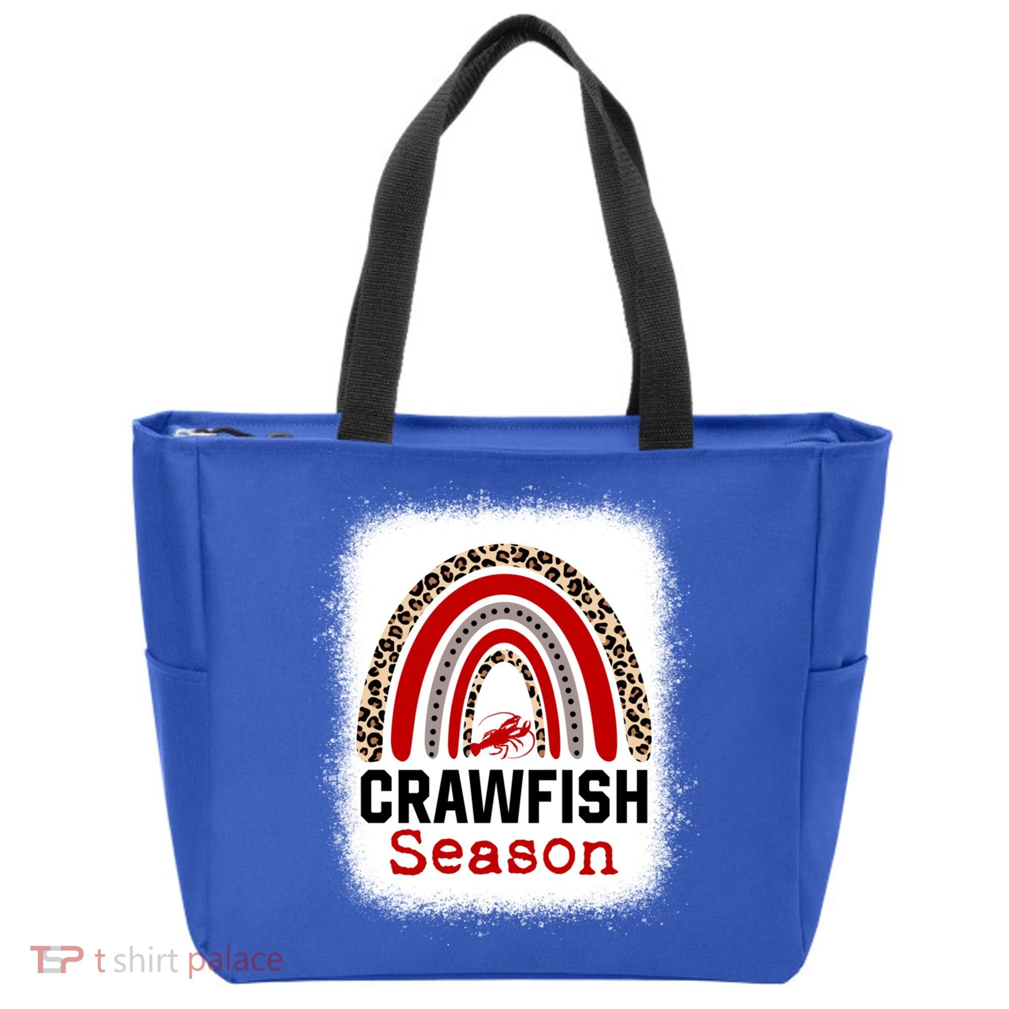 Bleached Craw Fish Season Leopard Crawfish Boil Lobster Great Gift Tote Bag
