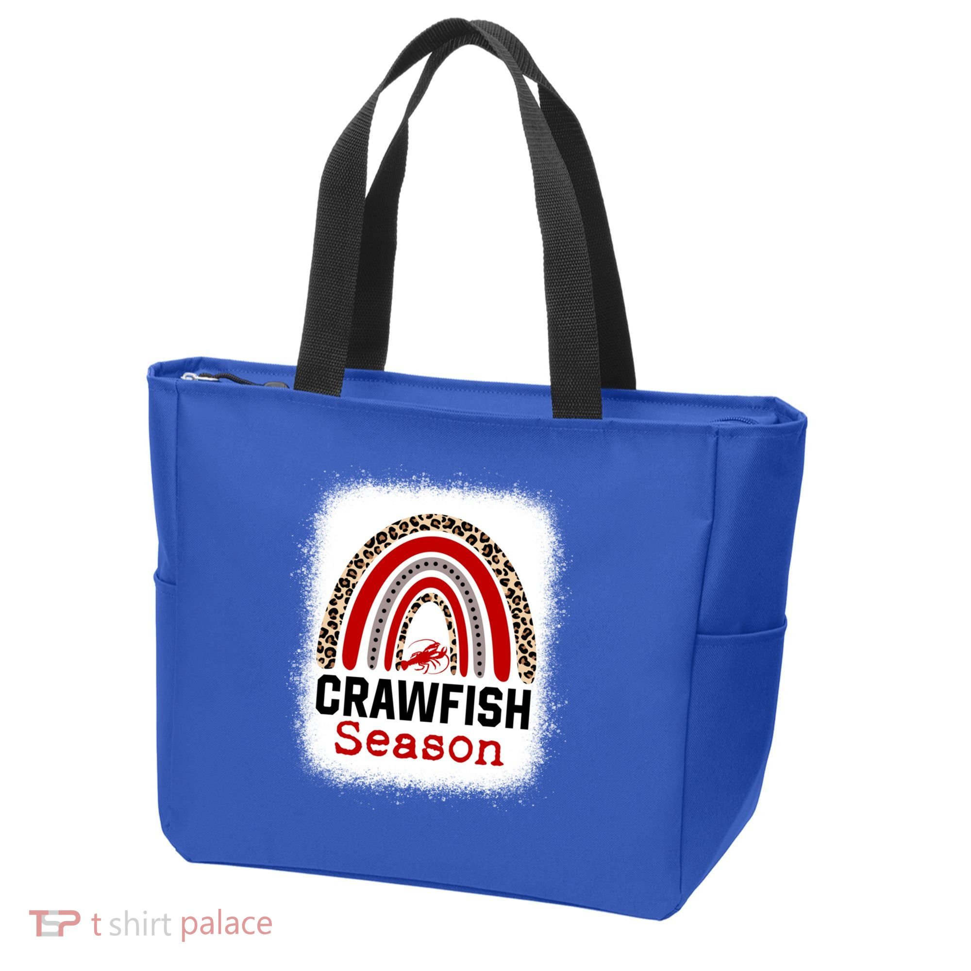 Bleached Craw Fish Season Leopard Crawfish Boil Lobster Great Gift Tote Bag