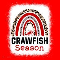 Bleached Craw Fish Season Leopard Crawfish Boil Lobster Great Gift Santa Hat thumb 1