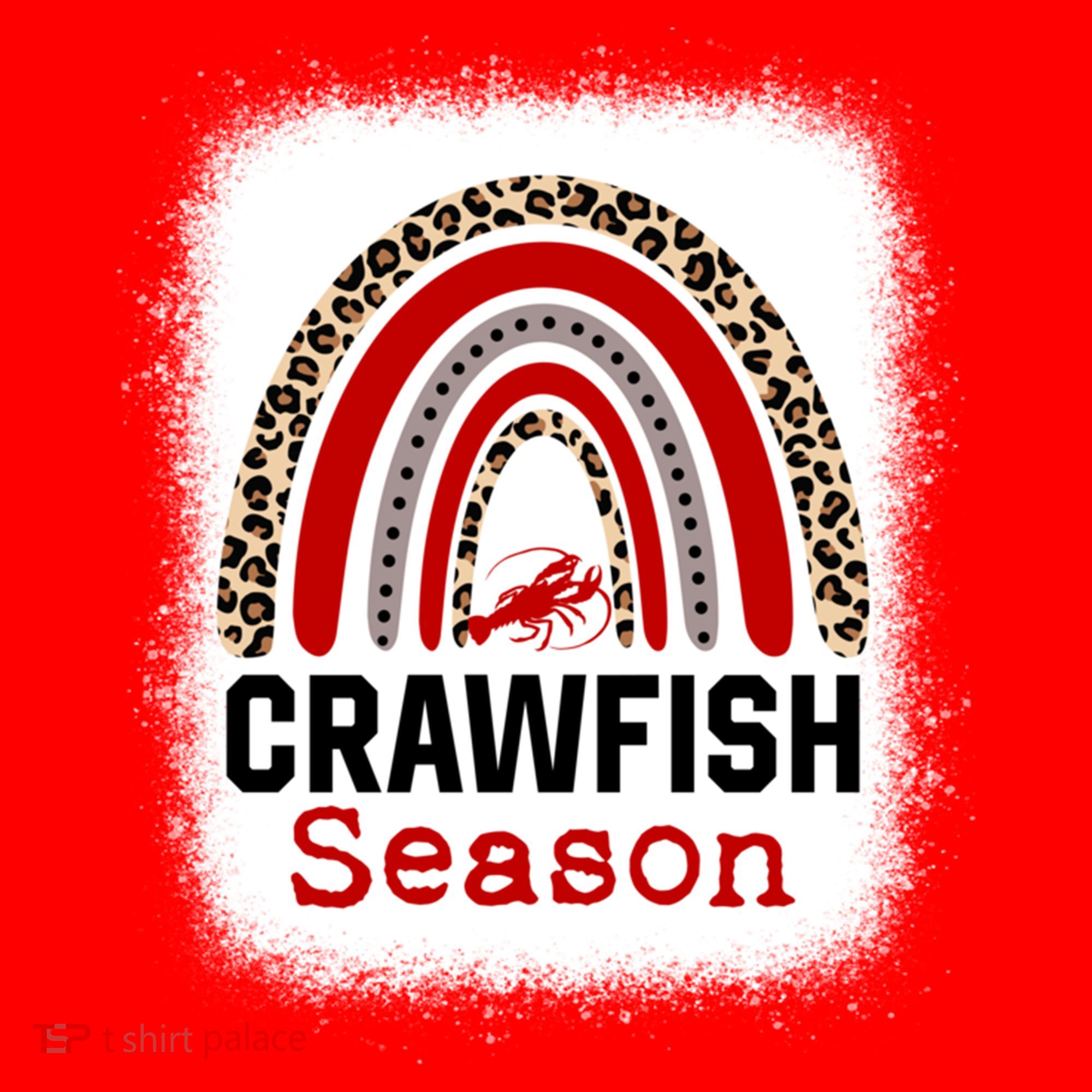 Bleached Craw Fish Season Leopard Crawfish Boil Lobster Great Gift Santa Hat