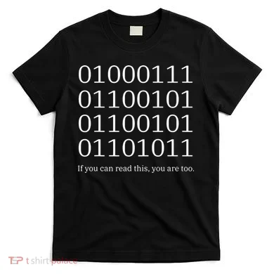 Binary Code Funny Computer Science Programmer Coding T-Shirt